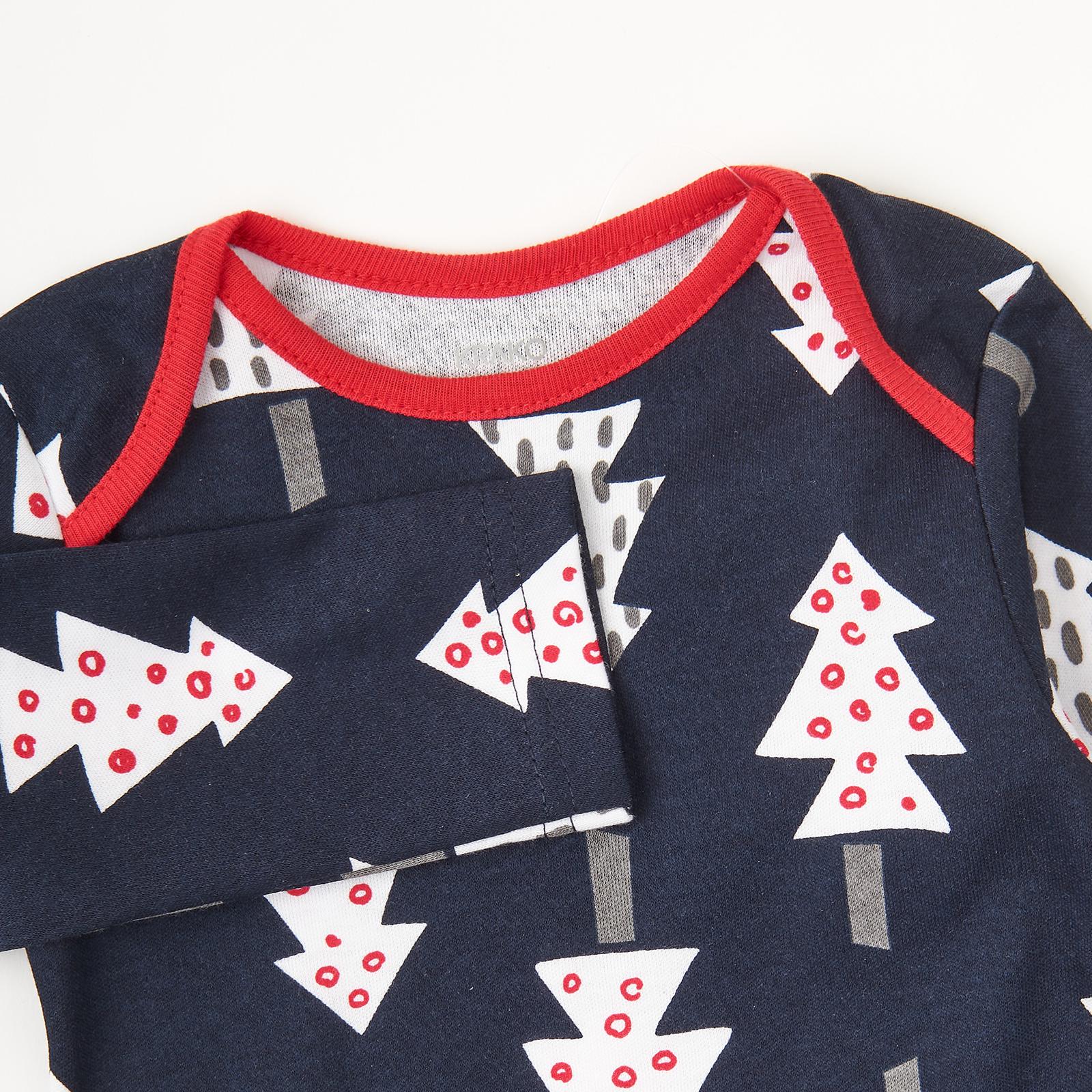 Боди с длинным рукавом Елочки 9-12 мес. 74-80 см - фото 4 Боди с длинным рукавом Елочки 9-12 мес. 74-80 см - фото 4