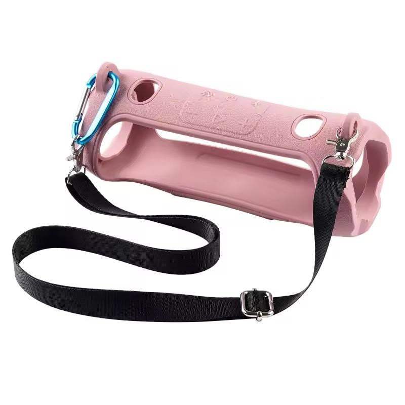 Чехол силиконовый с поясом для колонки JBL Charge 6 Розовый (28810879)