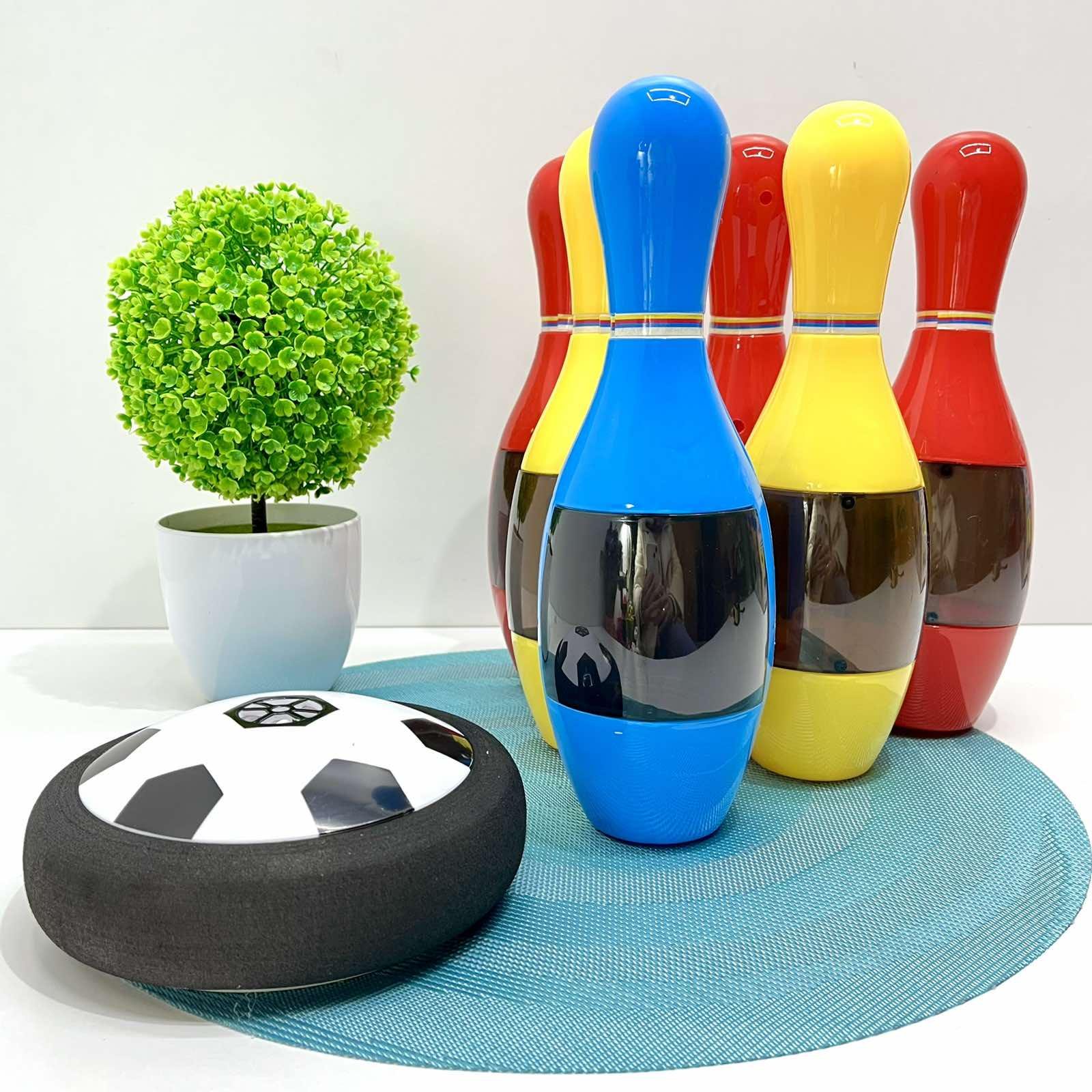 Детский набор для боулинга кегли 6 шт. и аэромяч звук/свет (MR 1378)