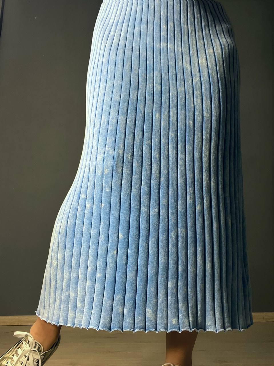 Платье женское Fashion 3042 длинная трапеция трикотажное в рубчик OS Голубой (26404729) - фото 5 Платье женское Fashion 3042 длинная трапеция трикотажное в рубчик OS Голубой (26404729) - фото 5