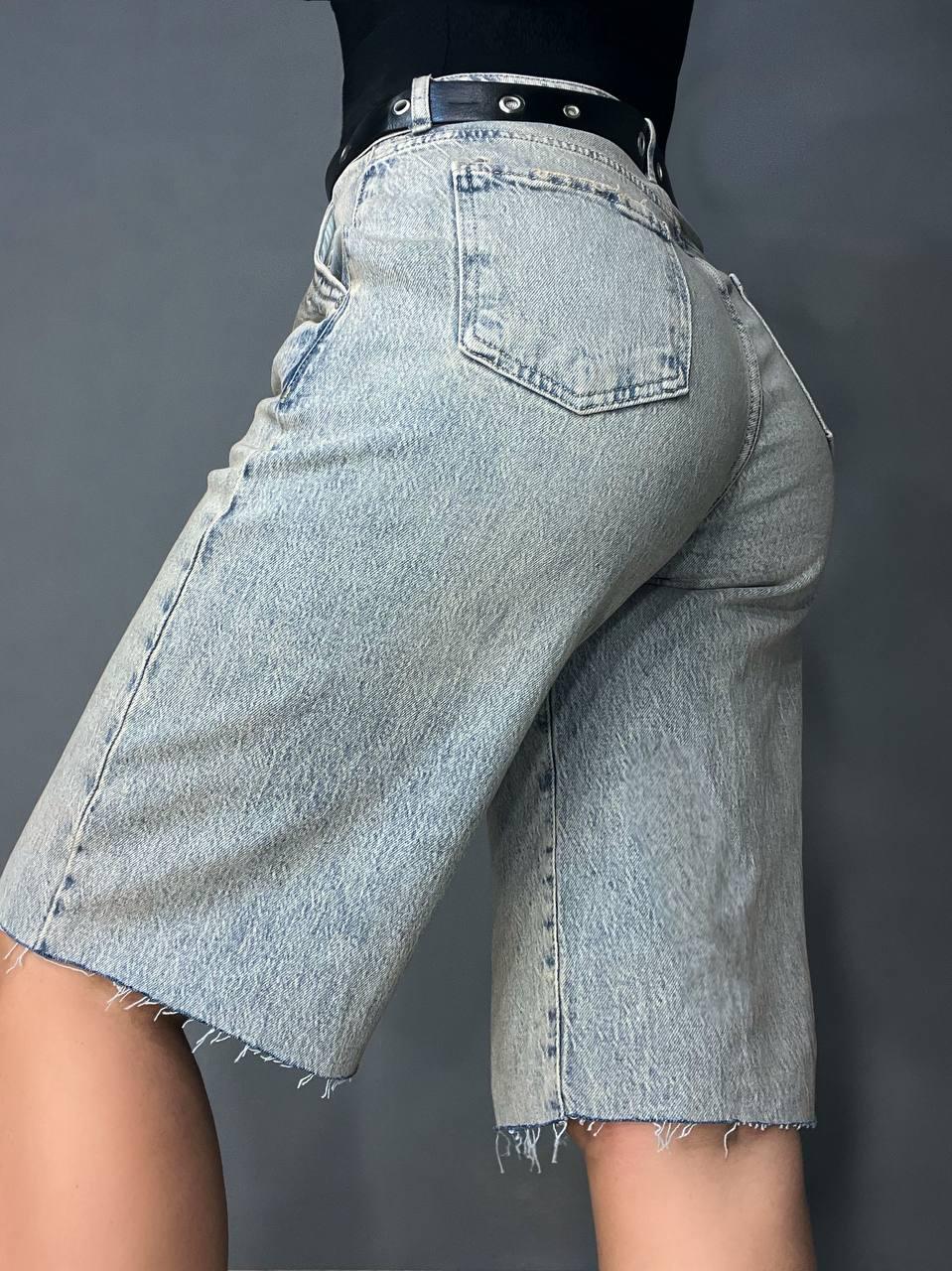 Шорти жіночі джинсові LIUZIN 1358 SKATER бермуди подовжені з чорним ремінем р. 25 Блакитний (24139843) - фото 5 Шорти жіночі джинсові LIUZIN 1358 SKATER бермуди подовжені з чорним ремінем р. 25 Блакитний (24139843) - фото 5