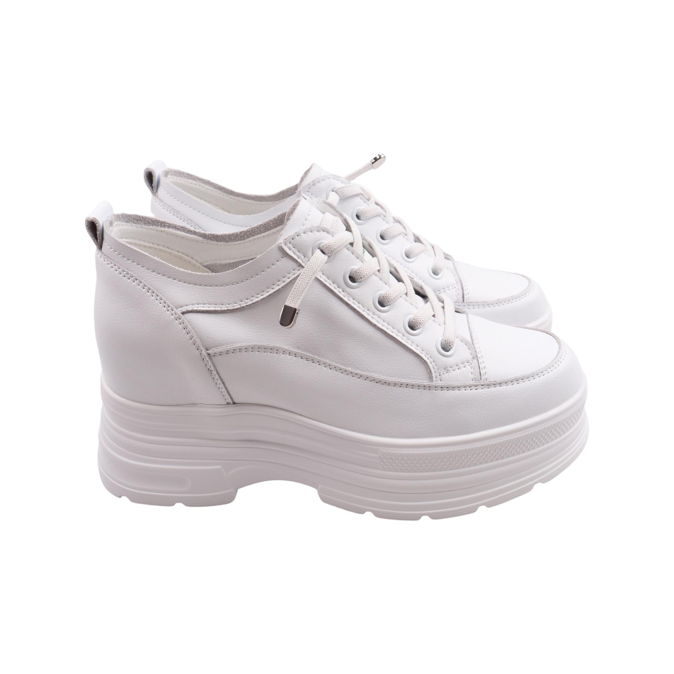 Кеды женские Farinni из кожи р. 36 Белый (404-23DTS)