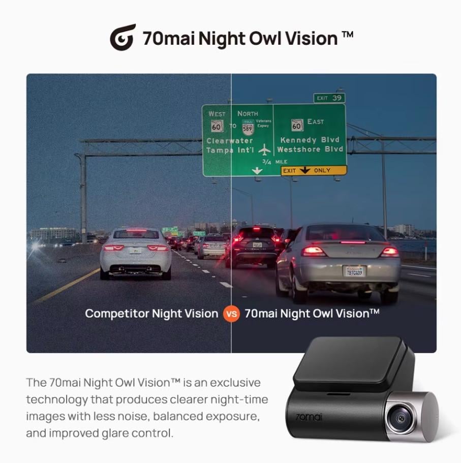 Відеореєстратор 70mai Dash Cam A510 (25043095) - фото 7 Відеореєстратор 70mai Dash Cam A510 (25043095) - фото 7