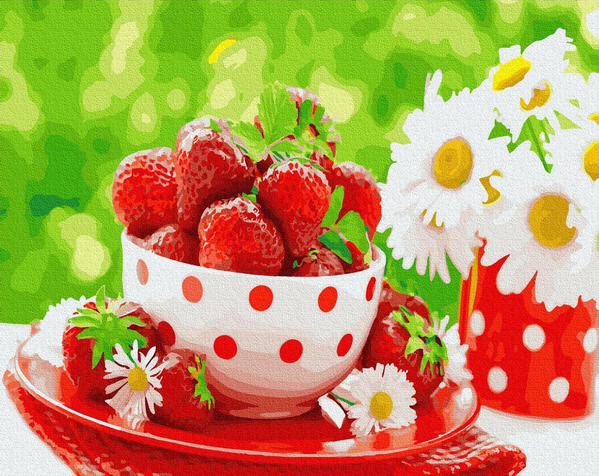 Картина по номерам Brushme Клубничный перекус 40х50 см (BRM31952)