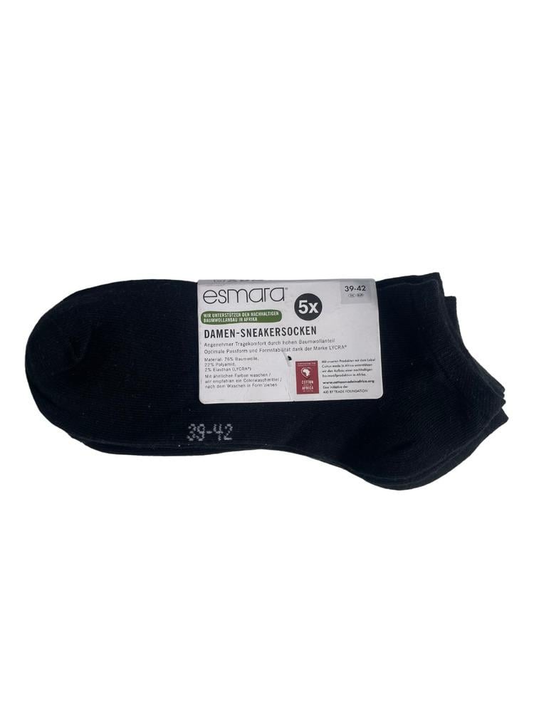 Носки Esmara 406903x10 5в1 женские р. 39-42 Черный (194136)