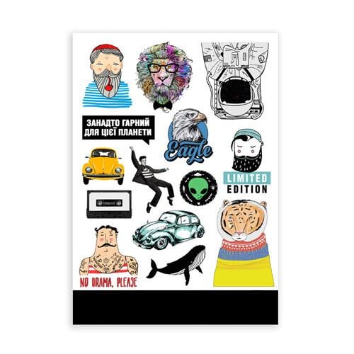 Набор наклеек Presentville Брутальные (STR_19A010)