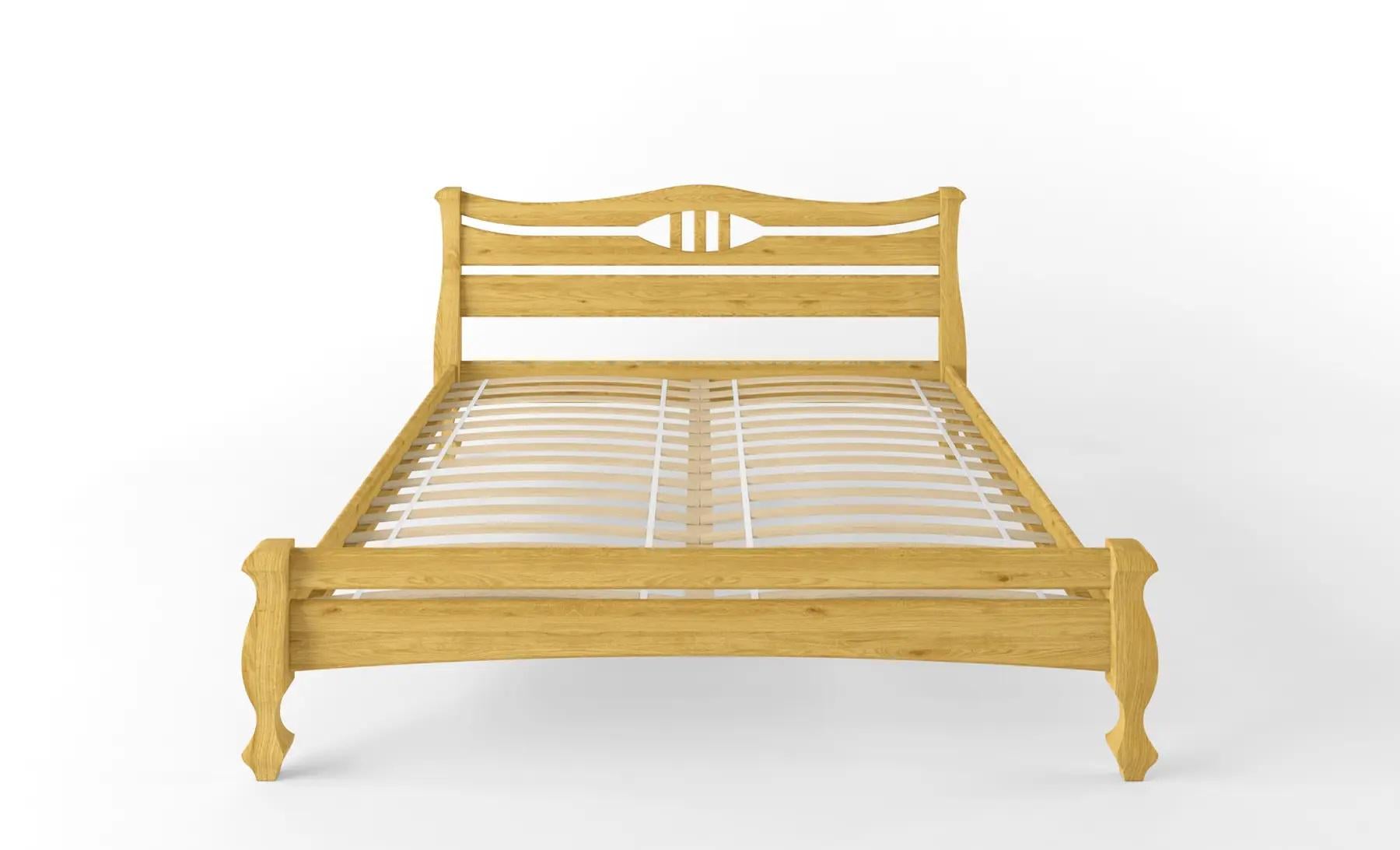 Кровать двуспальная STEMMA Даллас из натурального дерева сосна 160x200 см Ольха (52087)