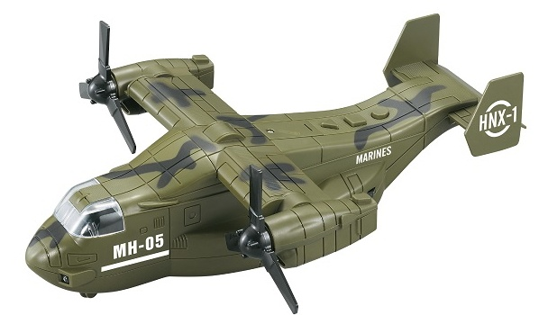 Іграшковий літак військовий Osprey MH-05 зі світлом та звуком Зелений (28443363) - фото 4 Іграшковий літак військовий Osprey MH-05 зі світлом та звуком Зелений (28443363) - фото 4