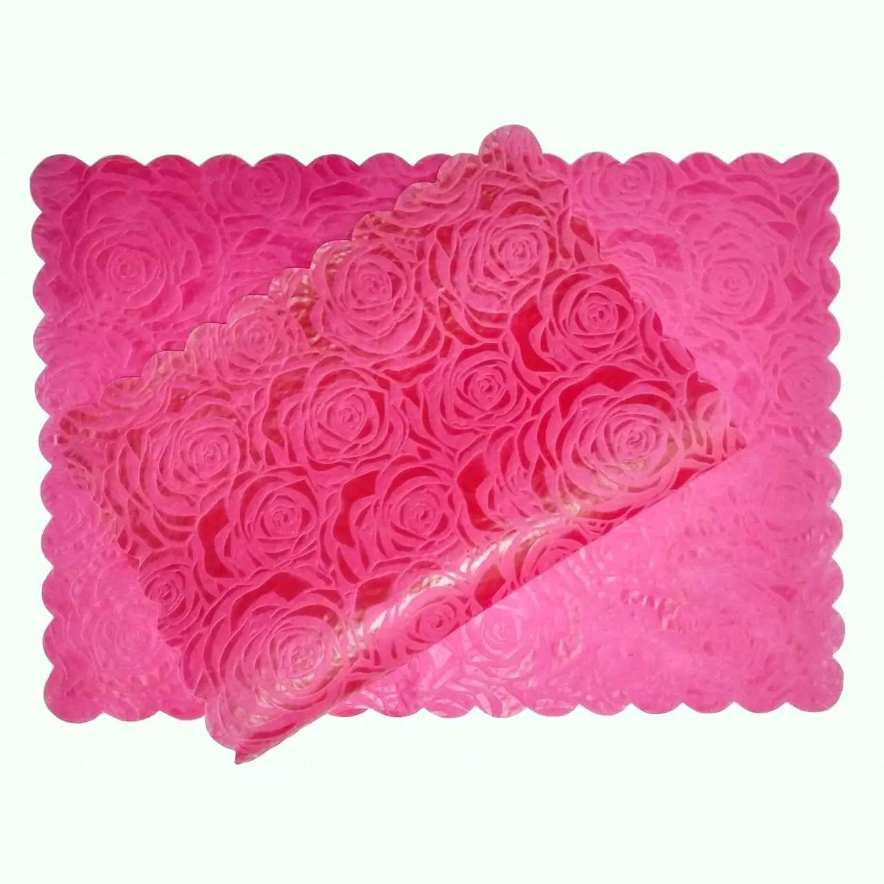 Набор ковриков на полки в холодильник 4 шт. Малиновый (baccf1fd) - фото 2