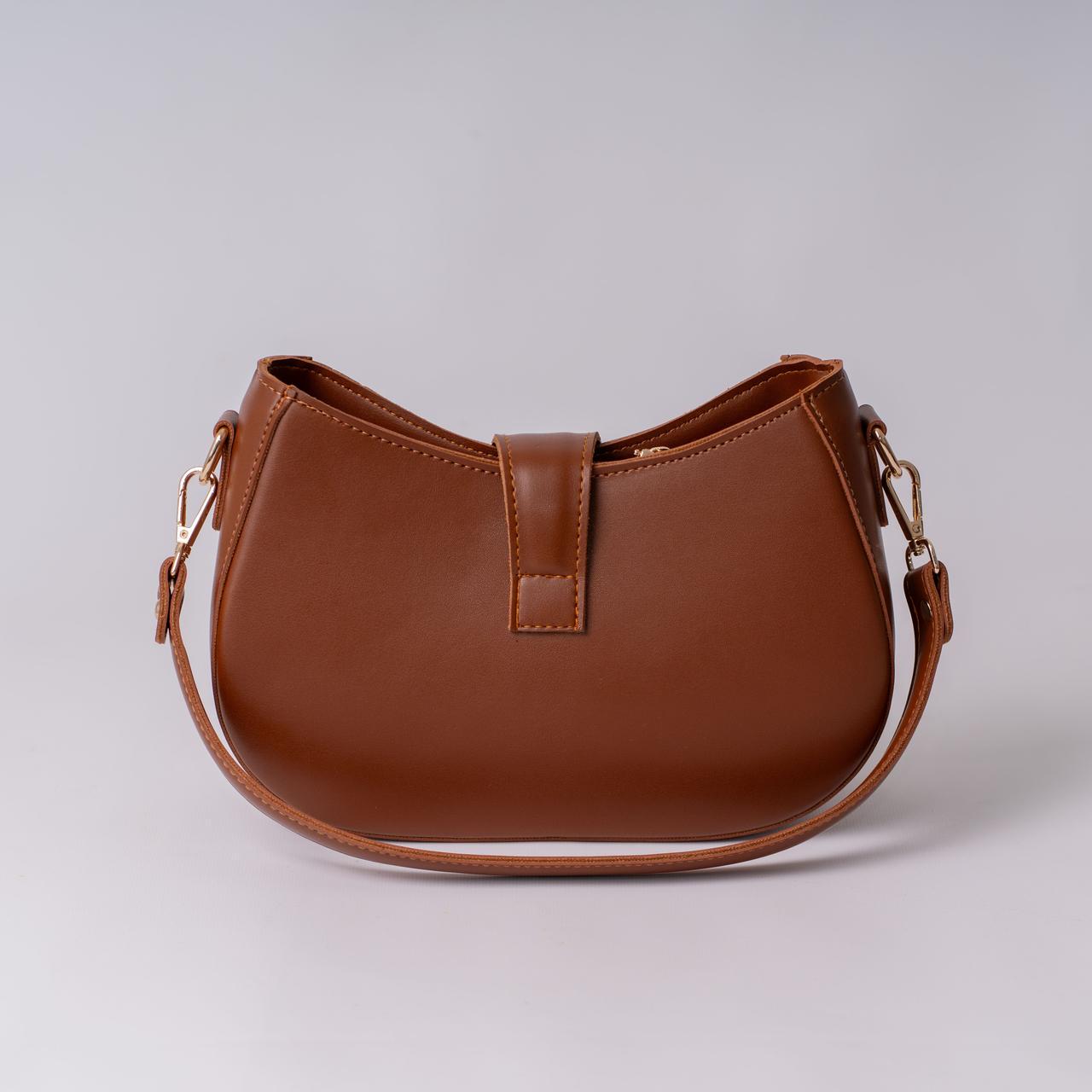 Сумка жіноча багет XENIA № 50-24 з еко-шкіри Охра - фото 3