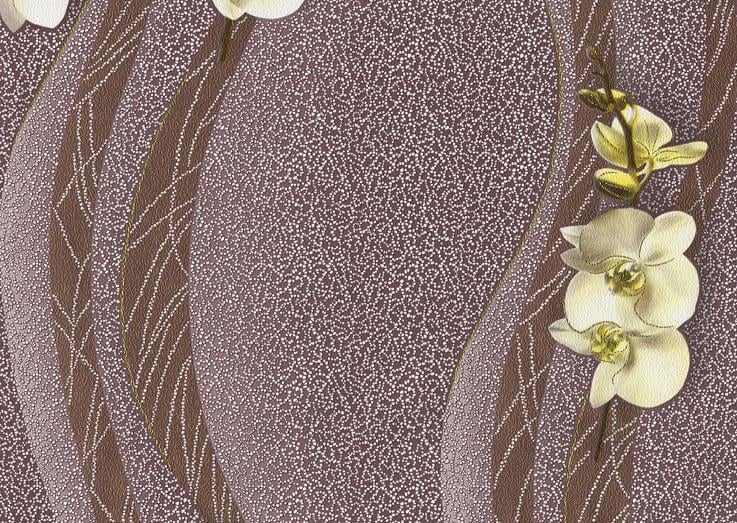 Обои тисненные Эксклюзив Люкс на бумажной основе 0,53х10,05 м Коричневый (029-08)
