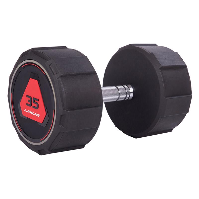 Гантель цельная LI NUO TA-3618 35 кг Черный (56508165)