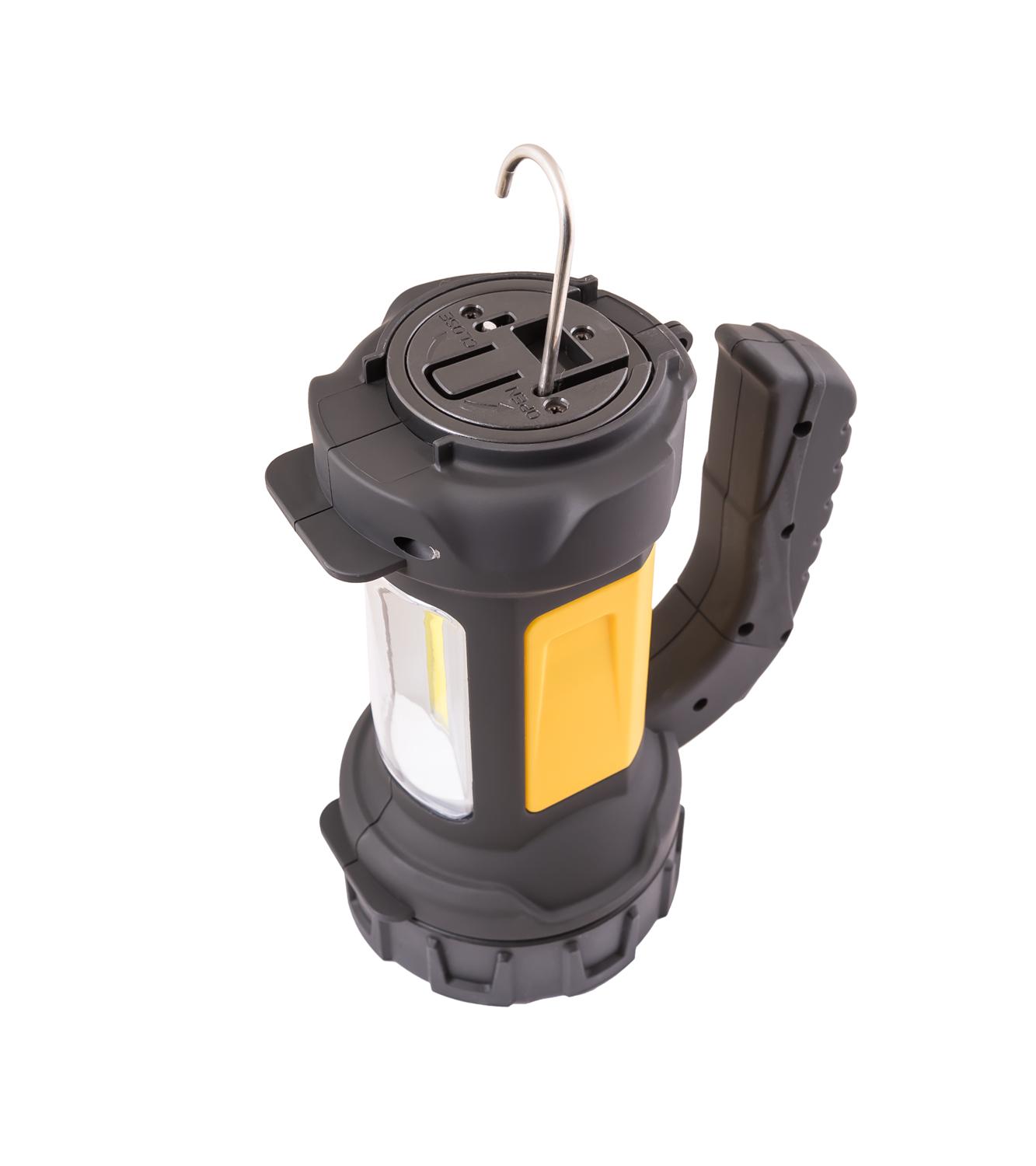 Ліхтар MasterTool тип LED з ручкою 360° 4 режими Cree + Cob 4xAA 2в1 180х94х143 мм (94-0804) - фото 7