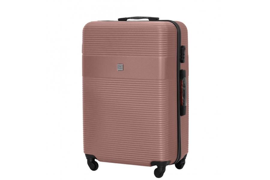 Чемодан Wings 5398 большой 97 л Розовое золото (5398-L-RoseGold-ABS)