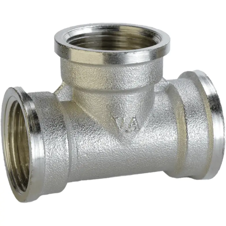 Тройник никелированный VA А0219-1Анк штампованный 3/4" ВР х 3/4" ВР х 3/4" ВР (GSR-000025777)
