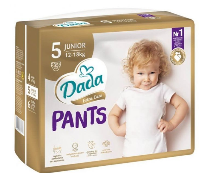 Подгузники-трусики Dada Extra Care Pants р. 5 Junior 12-18 кг 35 шт. (081611)