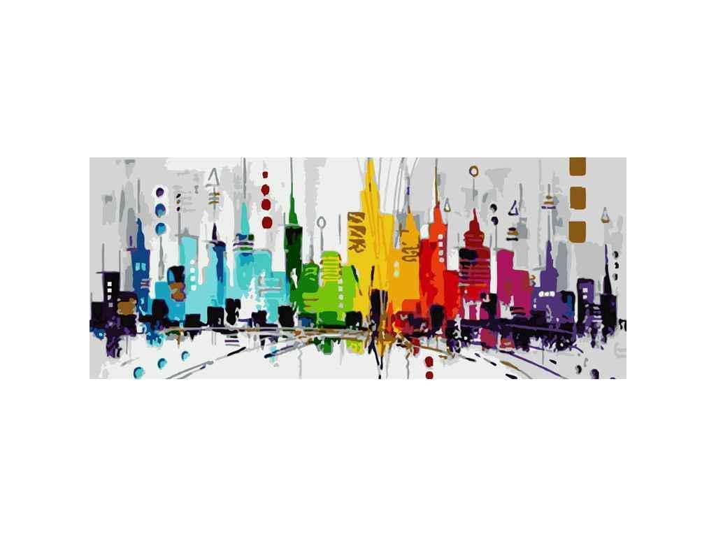 Картина по номерам Strateg Поп-арт Нью-Йорк 50х25 см (WW023)