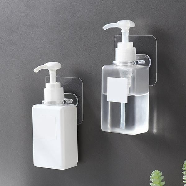 Держатель настенный круглый на самоклеящейся основе для ванной кухни без сверления стен 4 шт. - фото 9