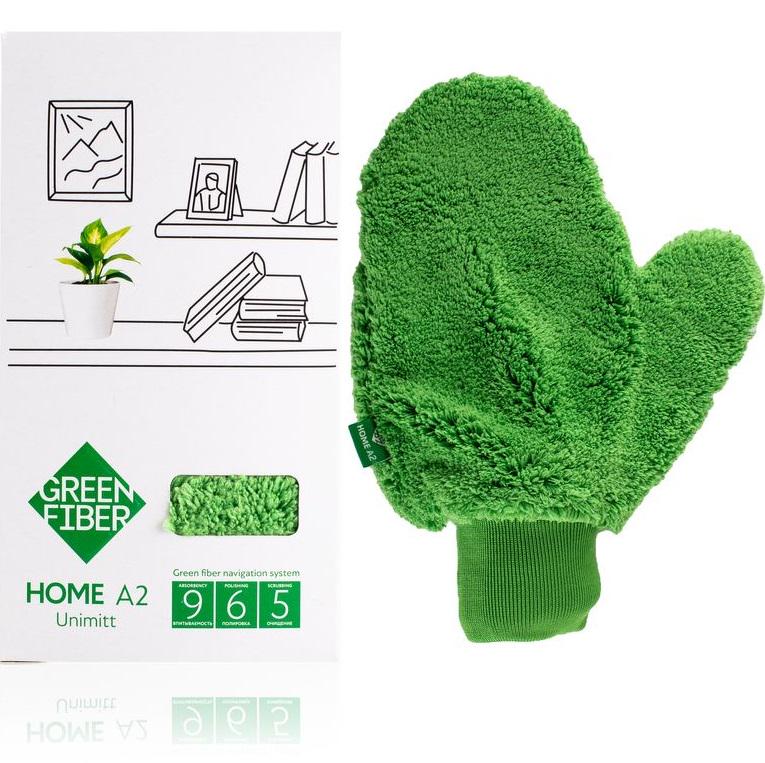Рукавичка GreenWay Green Fiber Home A2 універсальна Green (08048) - фото 2