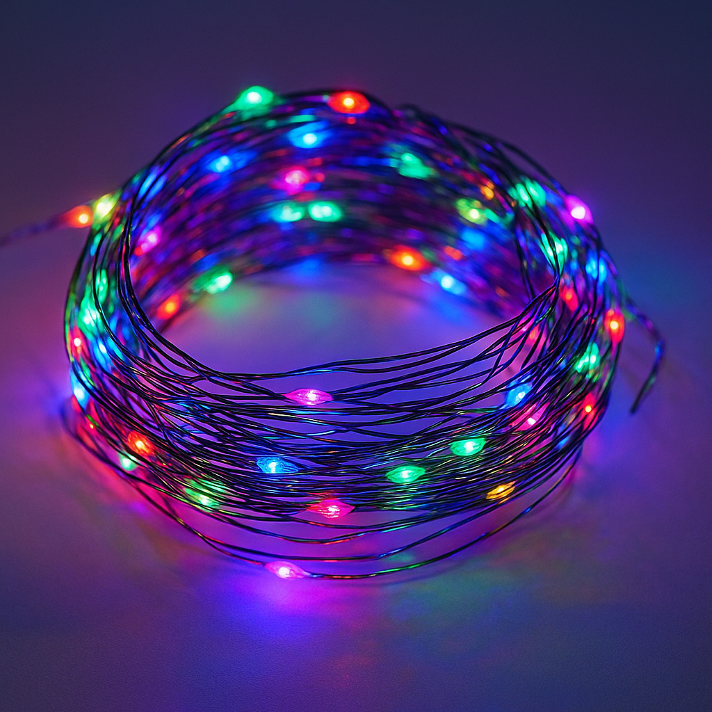 Гірлянда нитка Роса 20 м з пультом м 200LED від USB зелений провід RGB - фото 1 Гірлянда нитка Роса 20 м з пультом м 200LED від USB зелений провід RGB - фото 1