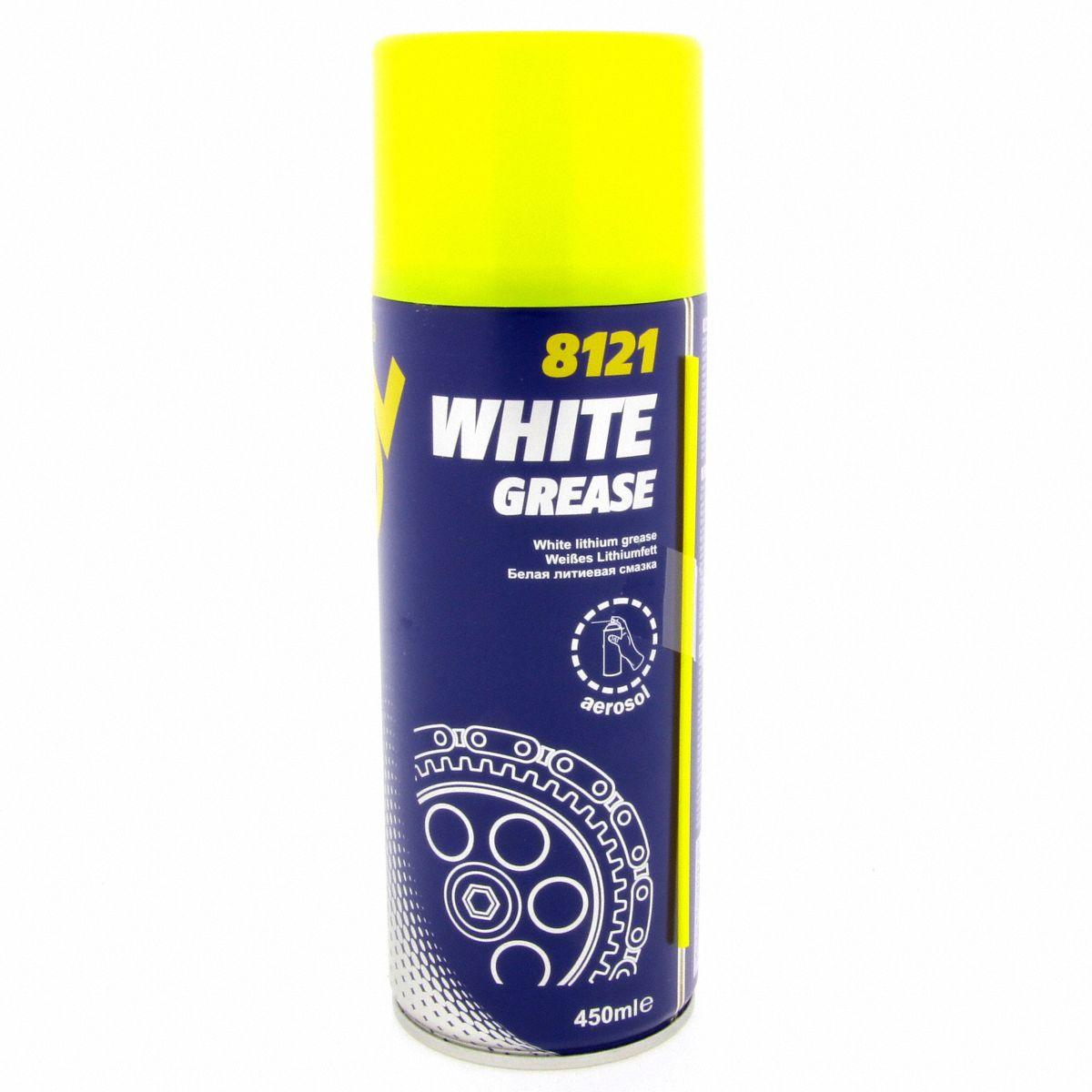 Мастило літієве Mannol 8121 WHITE GREASE 450 мл Білий (1137353730)