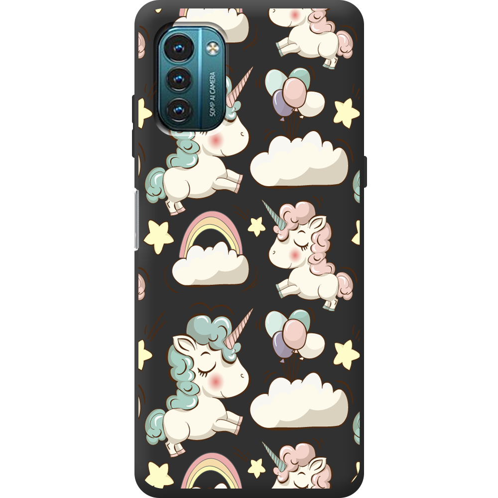 Чехол BoxFace Nokia G21 Unicorns Черный силикон (44288-cc2-44291)