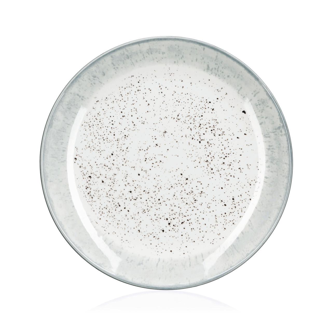 Тарілка десертна Ardesto Siena кераміка d 19 см Grey (AR2919SW)