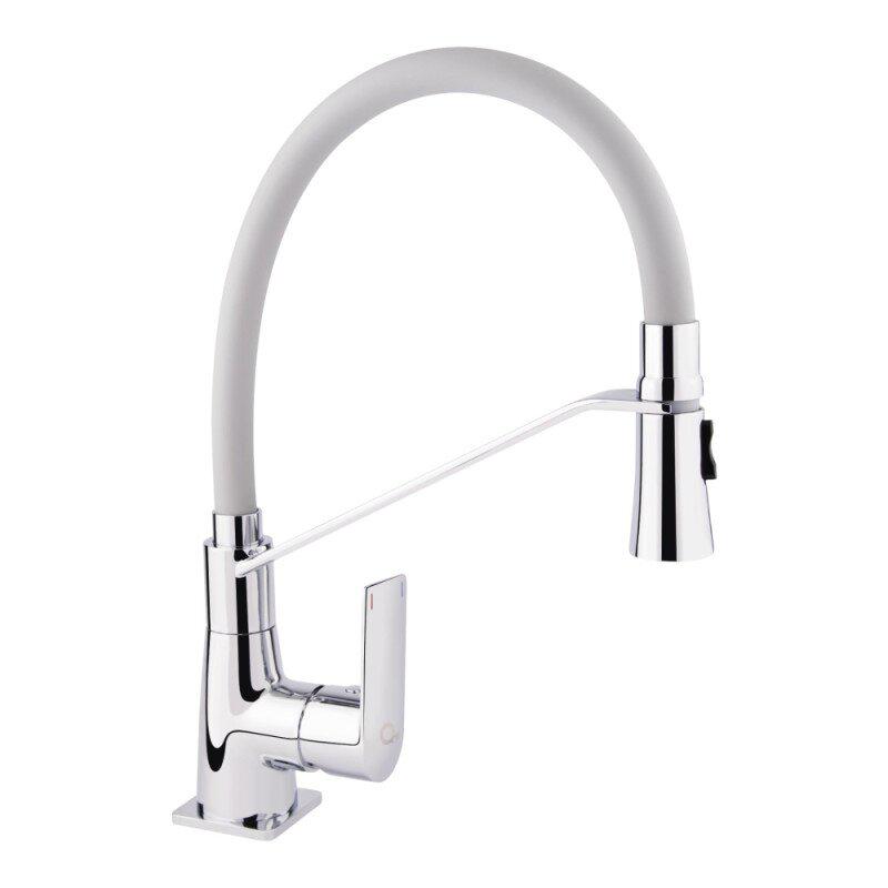 Смеситель для кухни Q-tap Estet QTESTCRG007F с гибким изливом Хром (60351)