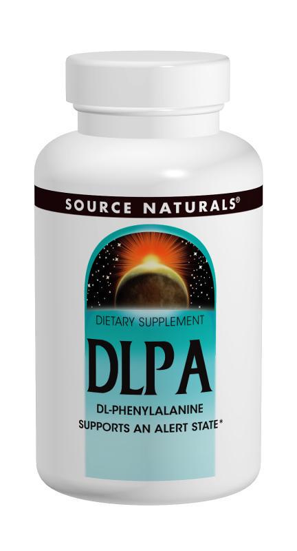 Фенилаланин DLPA Source Naturals 120 таблеток 375 мг (4070)