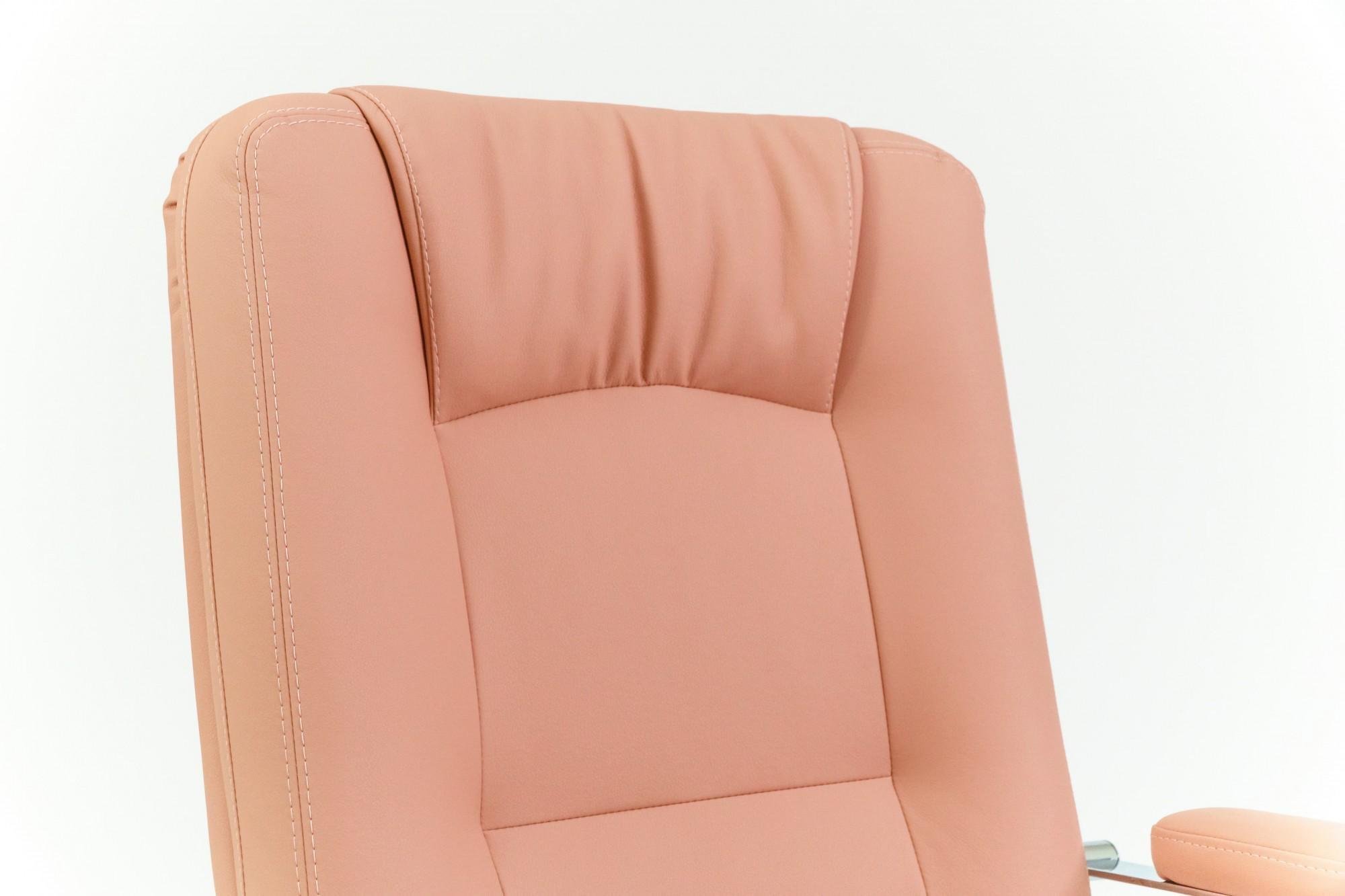 Кресло офисное компьютерное Alberto Fly 2202 Хром М2 AnyFix Розовый - фото 5