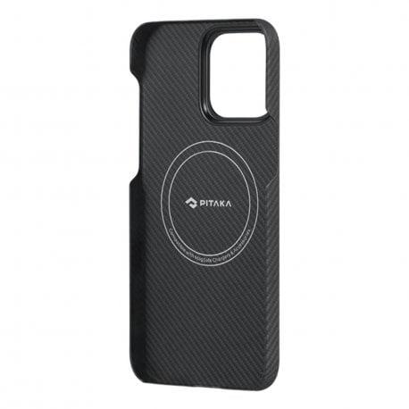 Чохол Pitaka MagEZ 4 Twill 600D Case для iPhone 15 Pro Max Black/Grey (KI1501PMA) - фото 6