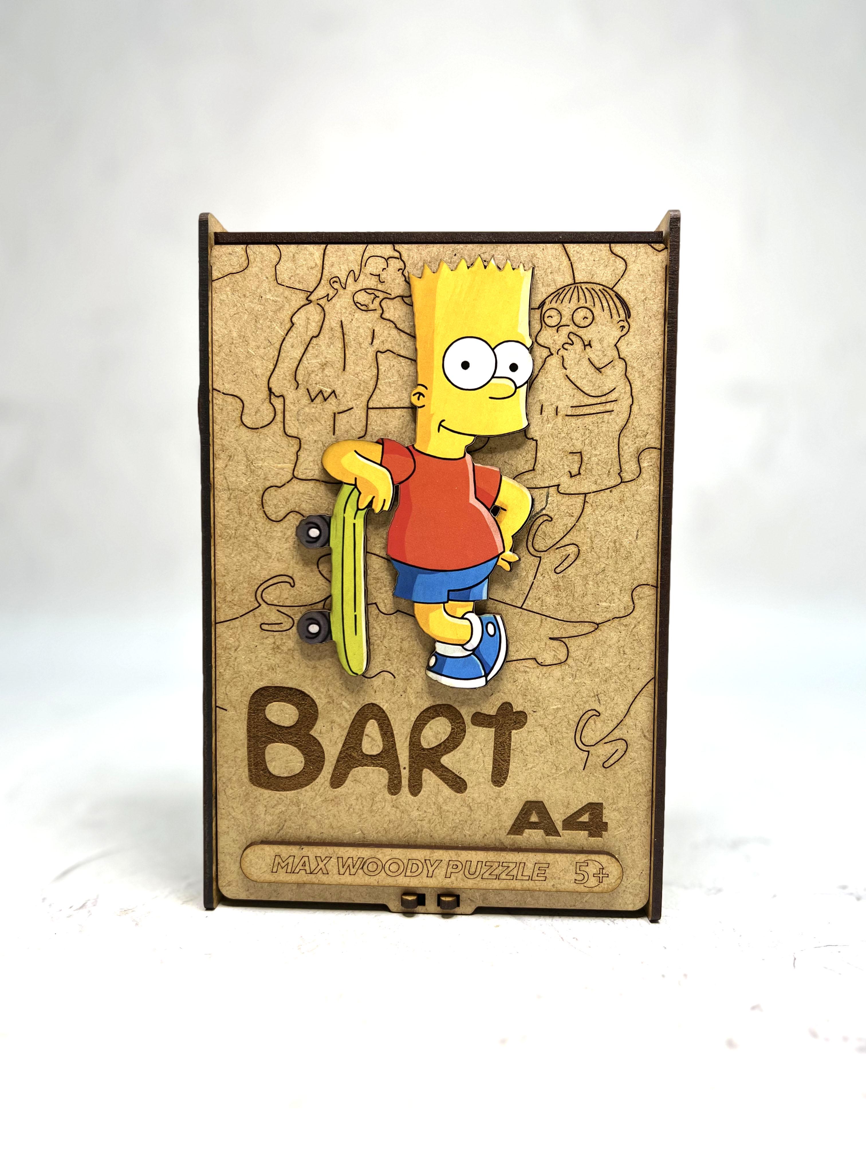 Пазл фигурный Max Woody Барт A4 55 деталей (mw_bart_a4)