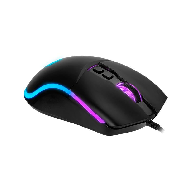 Компьютерная мышка игровая Marvo Wired Programmable Gaming Mouse M358 с RGB-подсветкой Черный (22562491) - фото 2