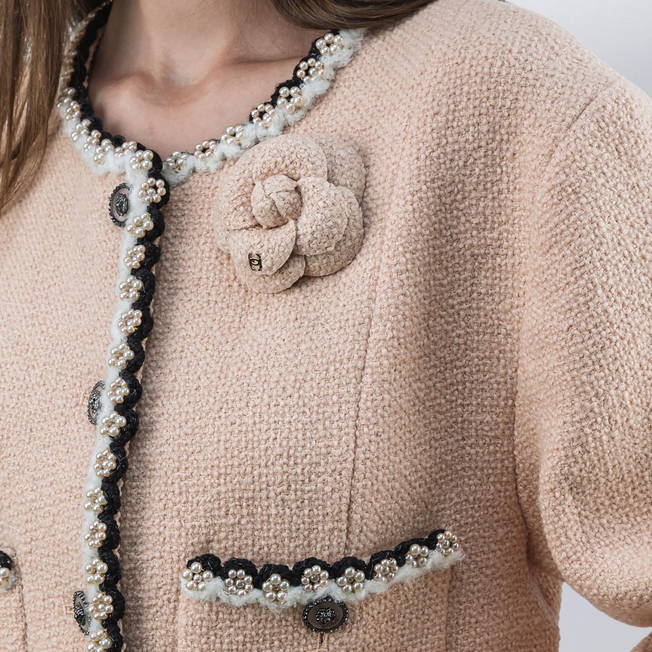 Жакет жіночий повсякденний Chanel L Персиковий (2797308395) - фото 3 Жакет жіночий повсякденний Chanel L Персиковий (2797308395) - фото 3