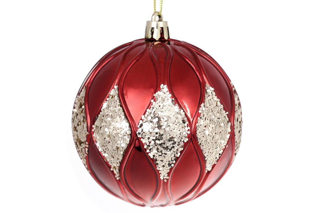 Шар новогодний BonaDi D-8 см 12 шт. (898-175) Шар новогодний BonaDi D-8 см 12 шт. (898-175)