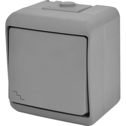 Выключатель лестничный ETI VHE-3-SR IP54 Серый (4668062)