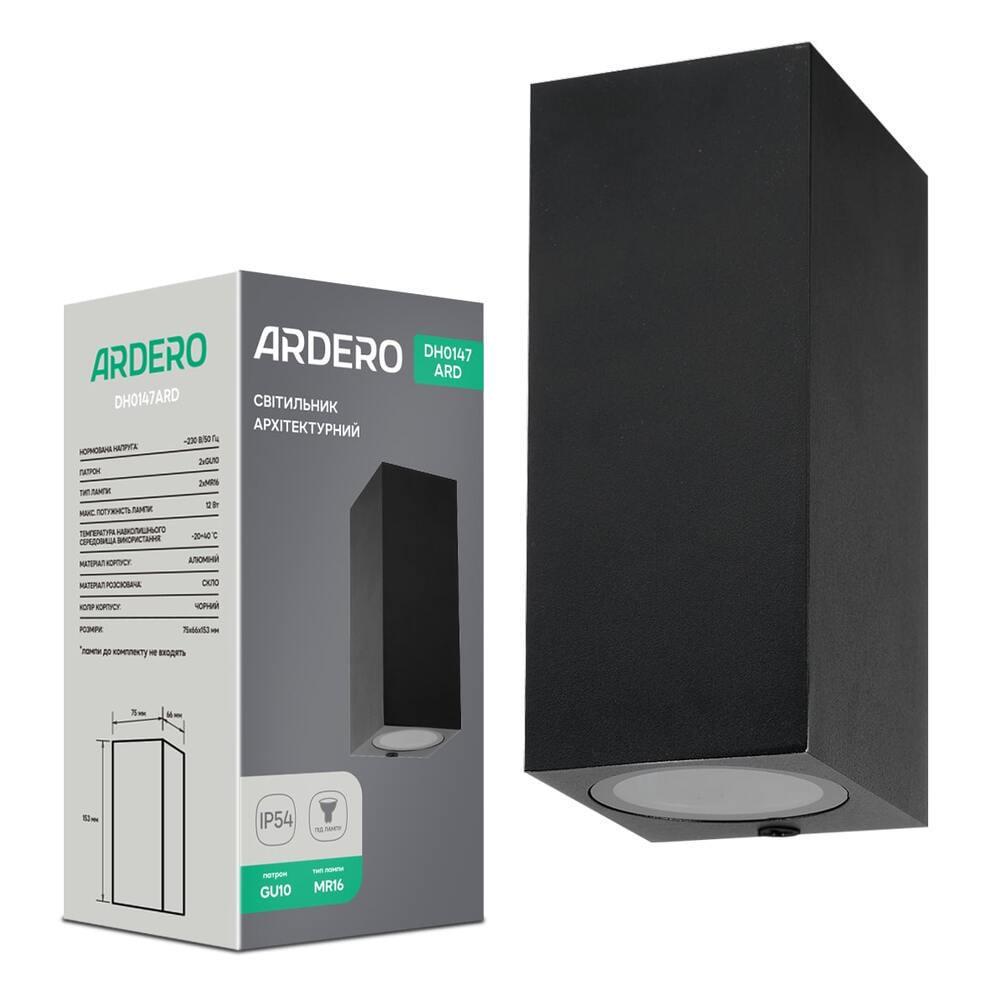 Светильник архитектурный накладной ARDERO DH0147ARD под лампу Черный (16422)