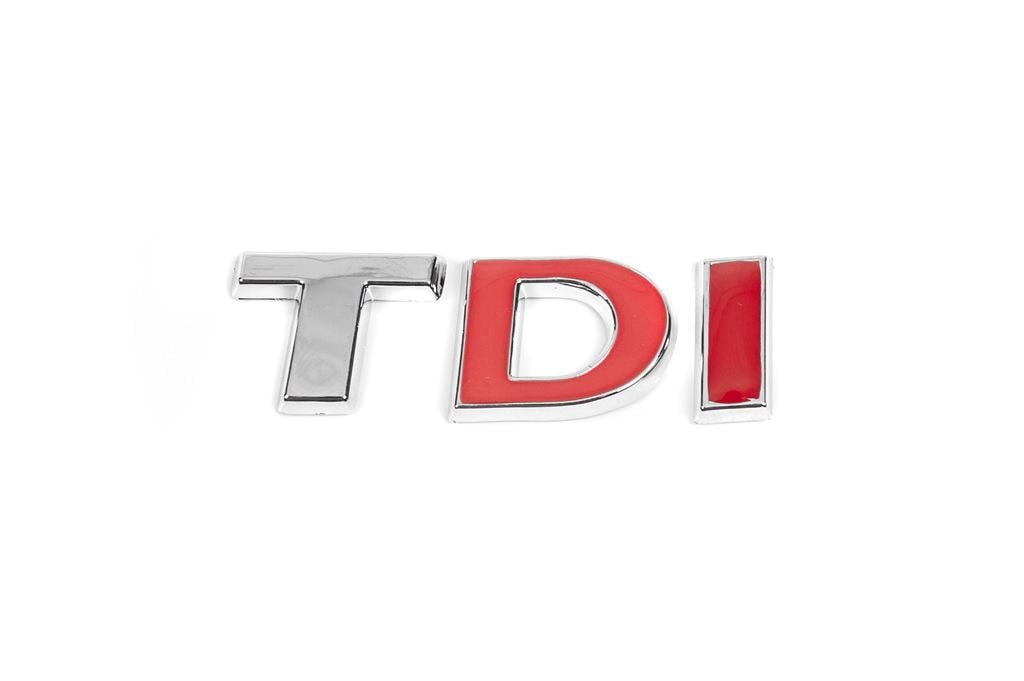 Надпись TDI T-хром DI-красная Davs Auto для Volkswagen Passat B8 2015-2023 гг. abs-пластик Хром