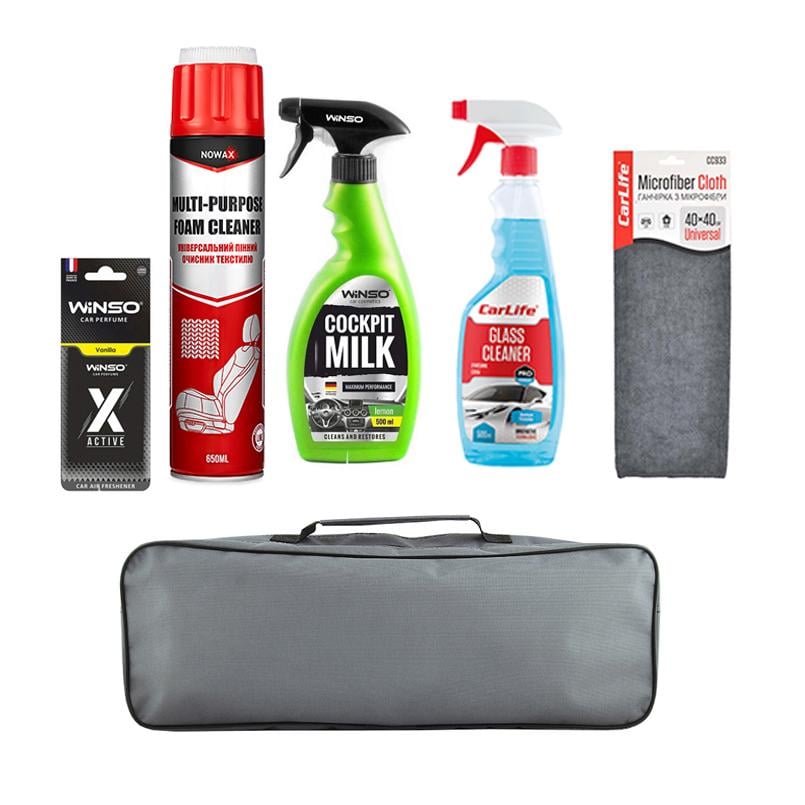 Набор по уходу за авто WINSO с универсальной сумкой 5 пр. (na_40)
