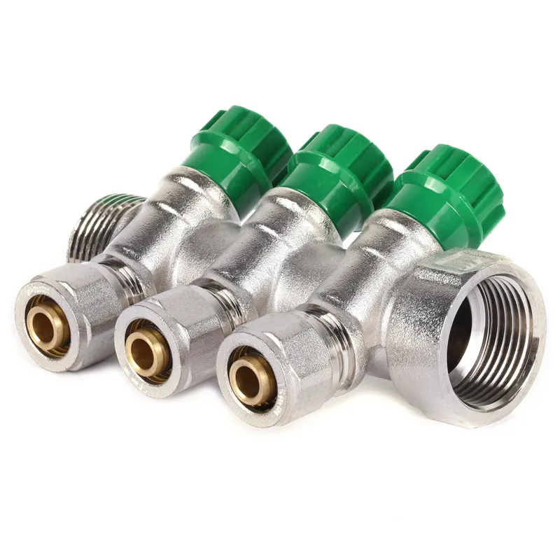 Коллектор вентильный KOER KR.1124-3 с фитингом 1" 3 выхода (KR2833) - фото 1 Коллектор вентильный KOER KR.1124-3 с фитингом 1" 3 выхода (KR2833) - фото 1