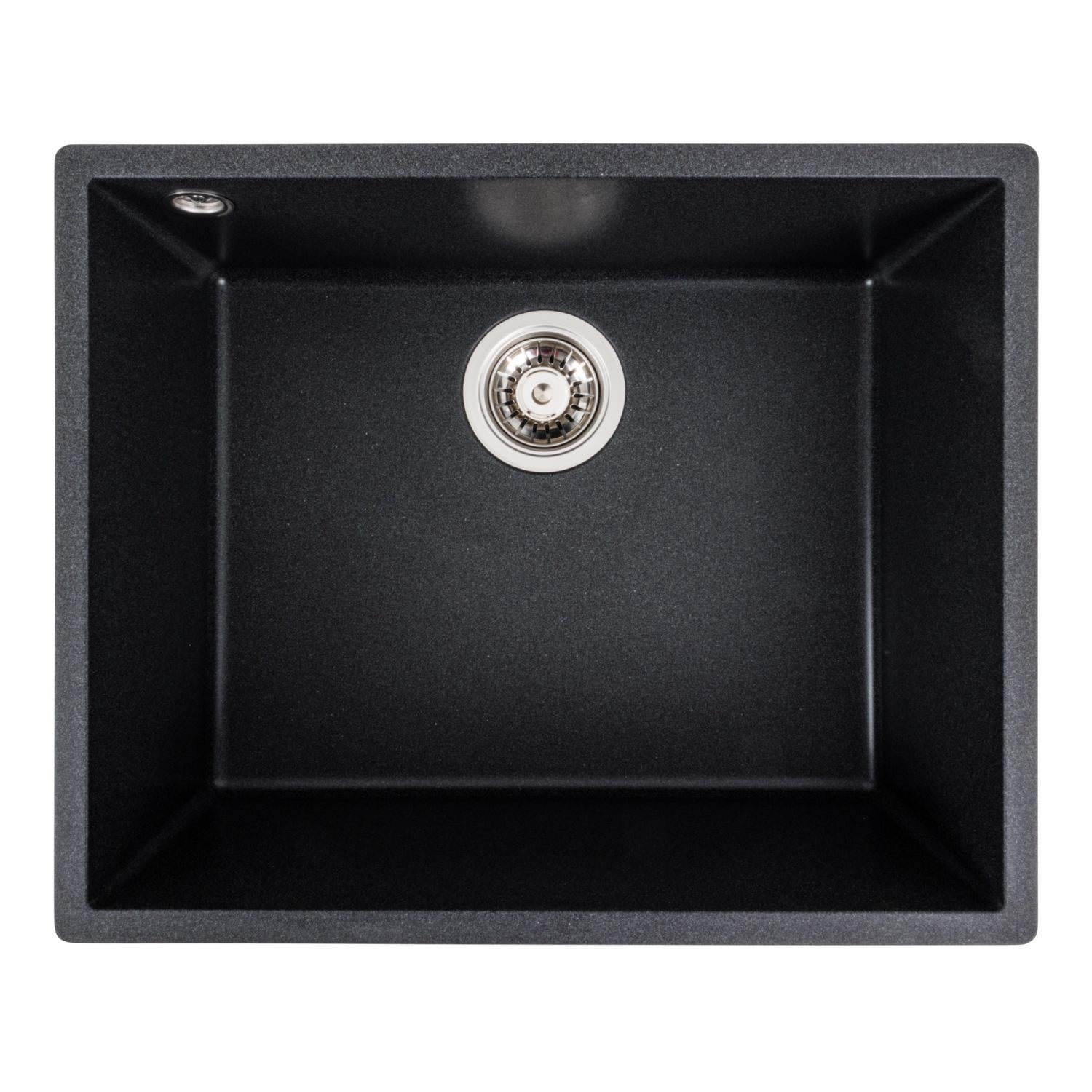 Мойка кухонная Platinum PLS-A39264 прямоугольная гранитная 540x440 мм Серый (170717)