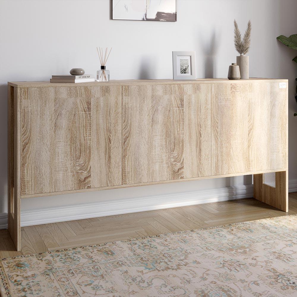 Комод Lion Нобу 2 с 3 дверями 160х34х80 см Дуб Сонома (000-000-1970) - фото 1 Комод Lion Нобу 2 с 3 дверями 160х34х80 см Дуб Сонома (000-000-1970) - фото 1