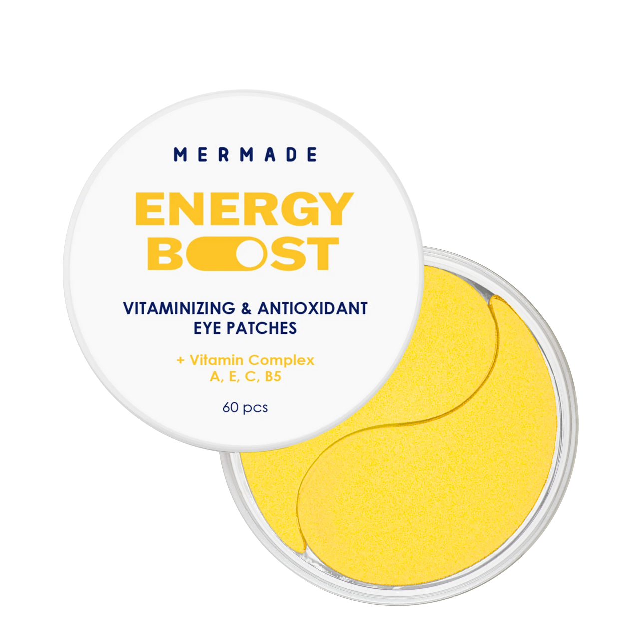 Патчі під очі вітамінізовані Mermade Energy Boost Vitamin complex A/E/C/B5 60 шт.