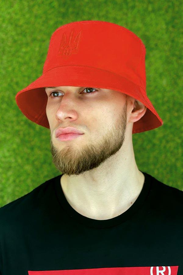 Панама молодежная Braxton Тризуб унисекс Красный (1452)