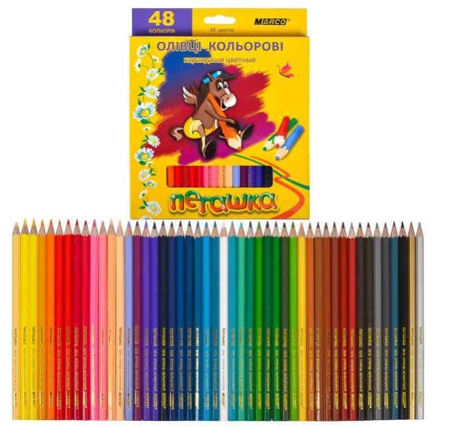 Карандаши цветные Marco Пегашка 48 цветов - фото 3 Карандаши цветные Marco Пегашка 48 цветов - фото 3