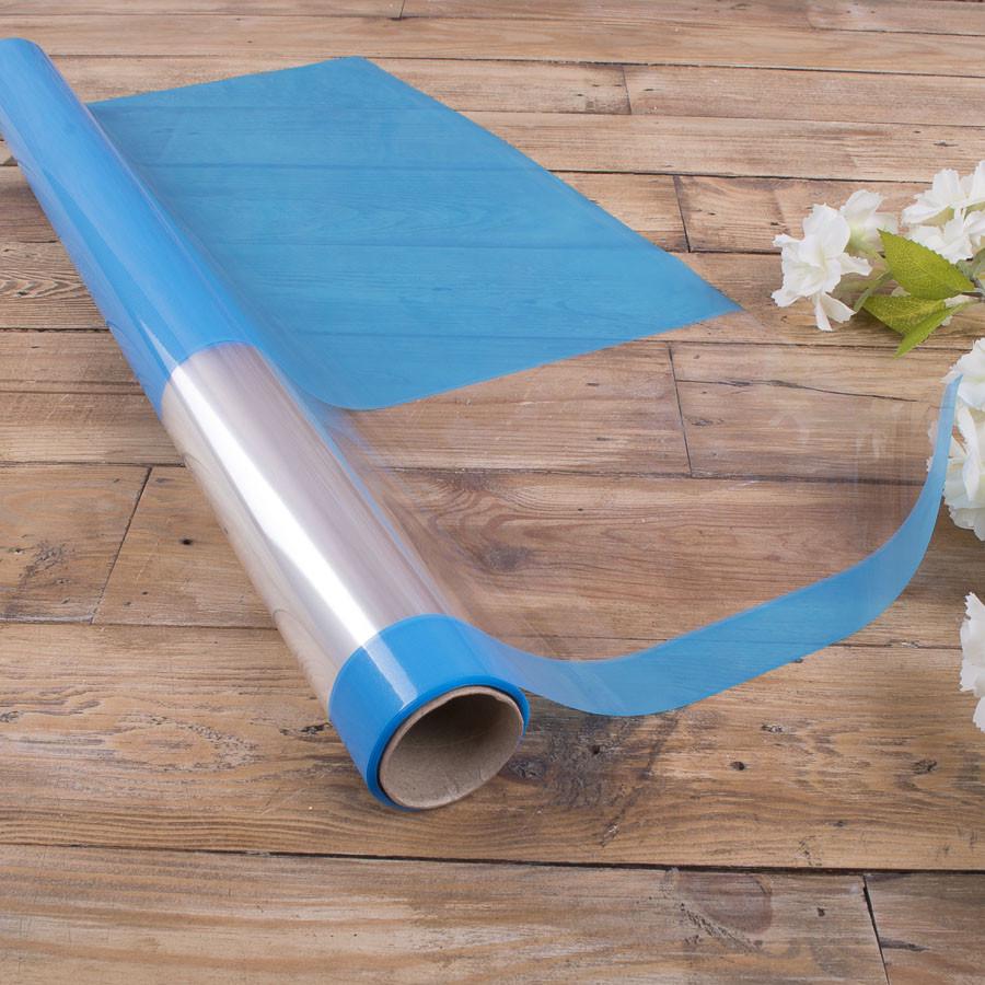 Пленка с прозрачным краем 60 см 10 м Синий (4826-21)