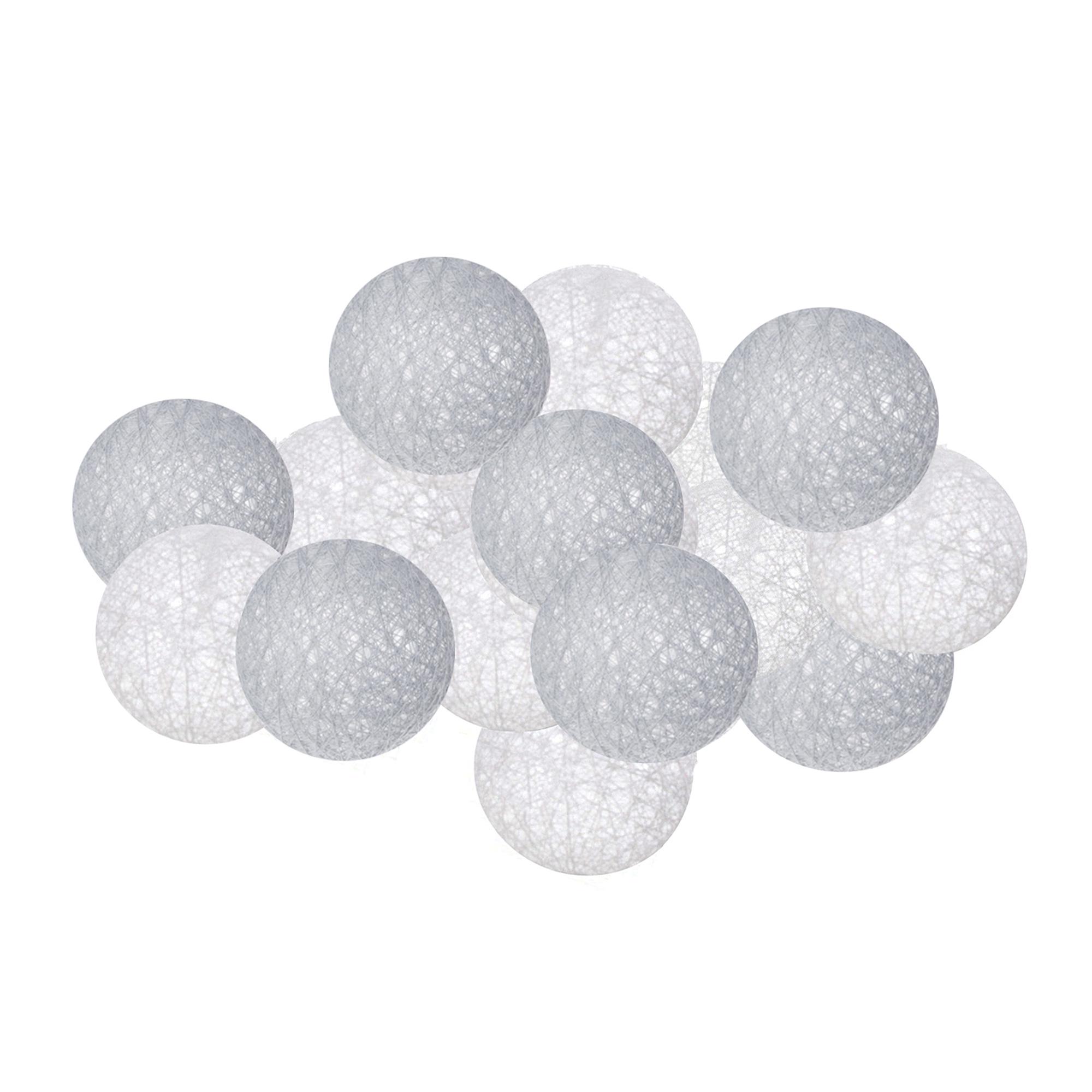 Гірлянда на батарейках Springos Cotton Balls 10 LED 2 м Warm white (CL0031) - фото 6