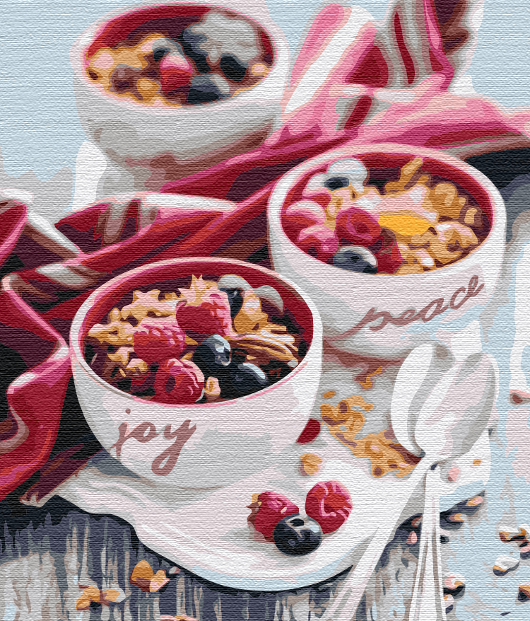 Картина по номерам Brushme Ягодный завтрак 40х50 см (BS51752)