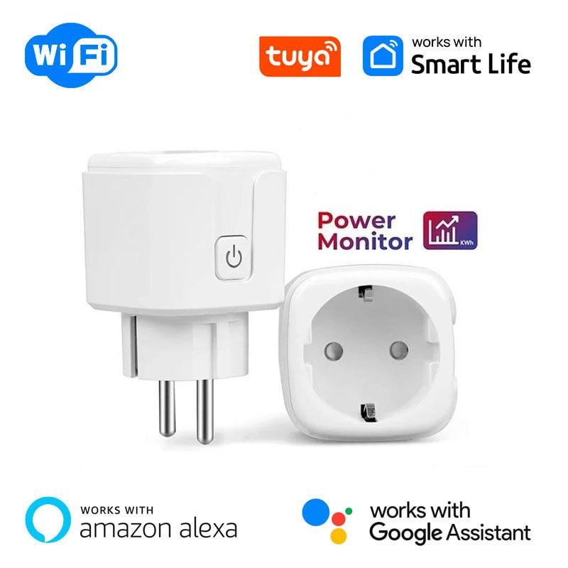 Умная розетка Wi-Fi 20 А Tuya Smart Life со счетчиком электроэнергии (2132195187) - фото 2 Умная розетка Wi-Fi 20 А Tuya Smart Life со счетчиком электроэнергии (2132195187) - фото 2