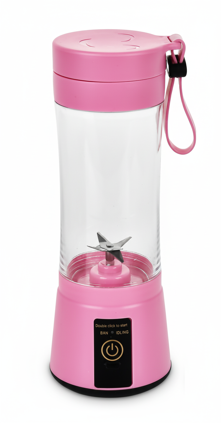Блендер-бутылка USB Rechargeable 380 мл Розовый (30480) Блендер-бутылка USB Rechargeable 380 мл Розовый (30480)